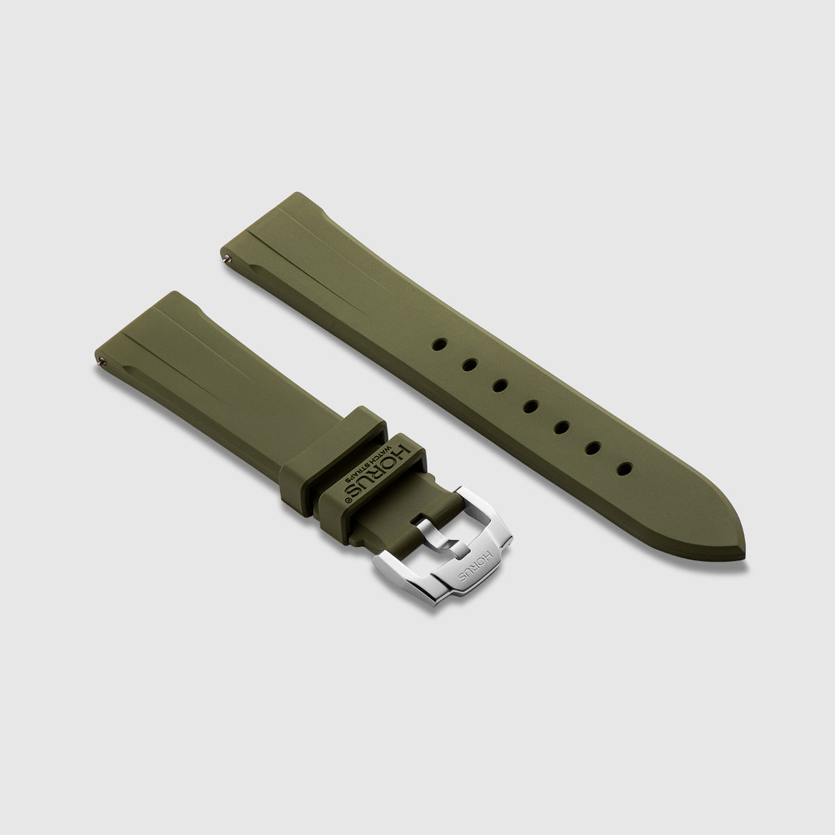 FKM Rubber Strap for Omega Seamaster - Moss Green