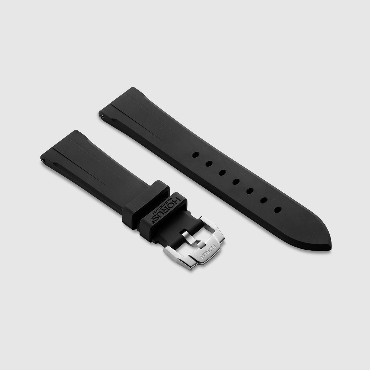 FKM Rubber Strap for Zenith Pilot - Space Black