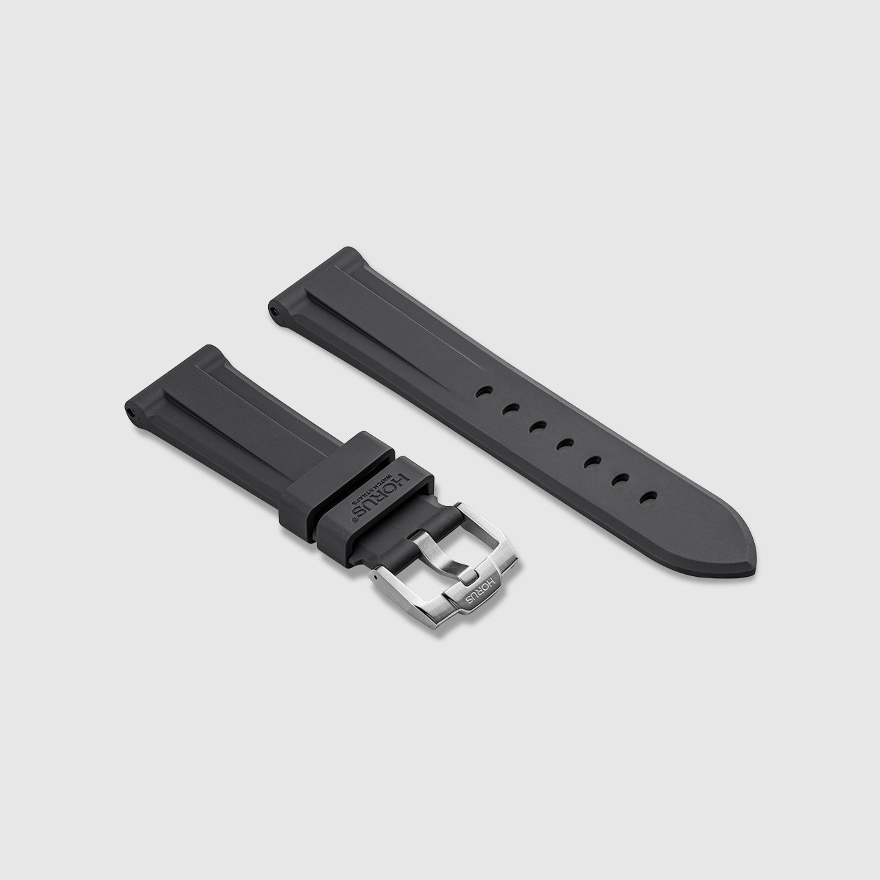 FKM Rubber Strap for Panerai Submersible Carbon Grey Horus Watch Straps