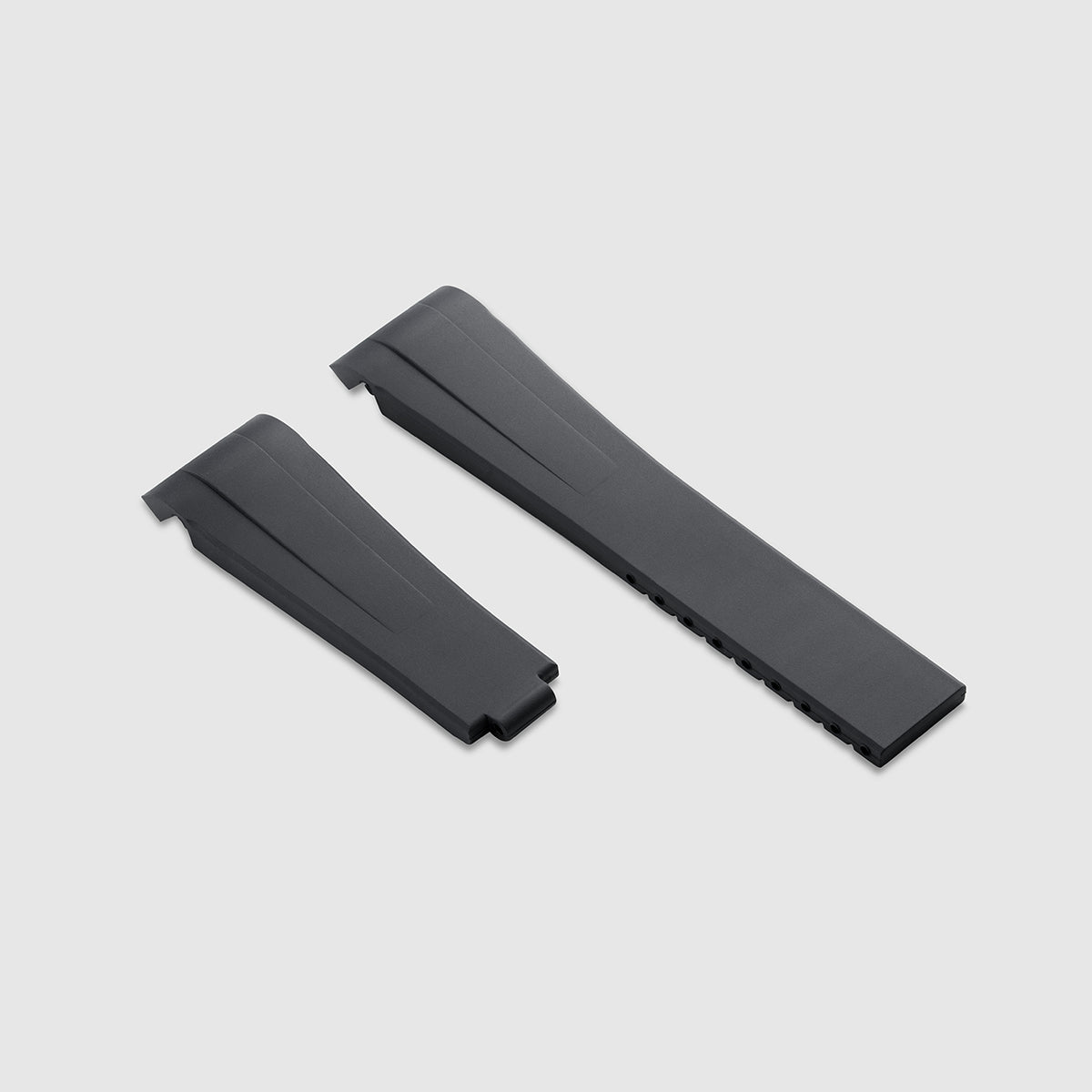 FKM Rubber Strap for Rolex Yacht-Master on Bracelet - Carbon Grey