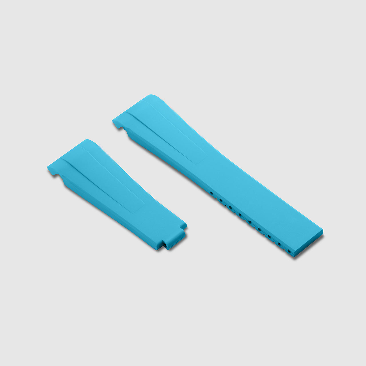 FKM Rubber Strap for Rolex Explorer I - Miami Blue