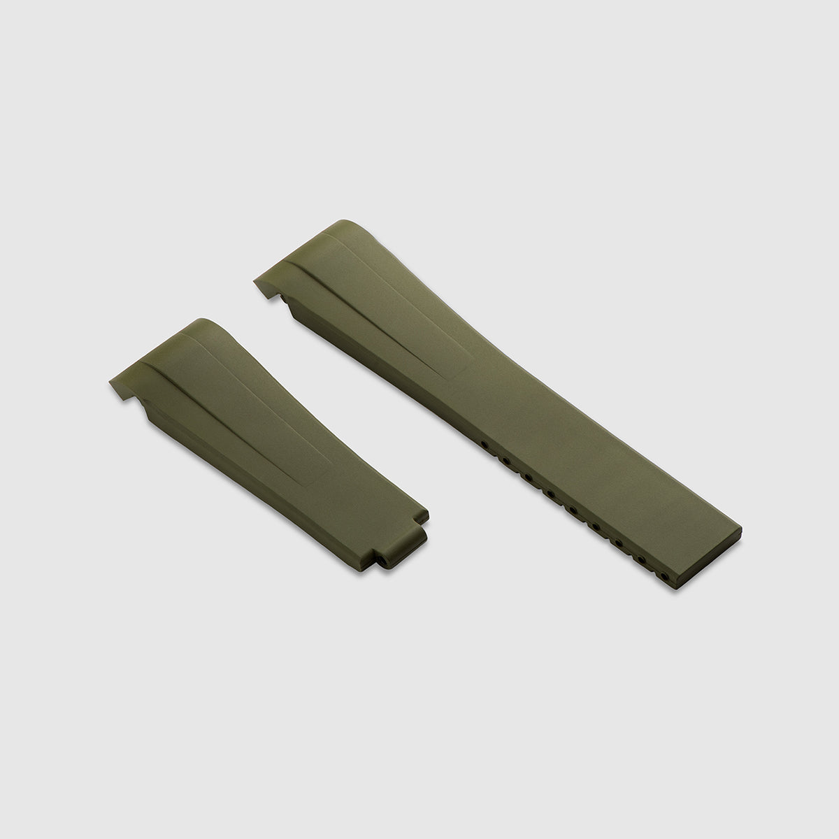 FKM Rubber Strap for Rolex Daytona on Bracelet - Moss Green