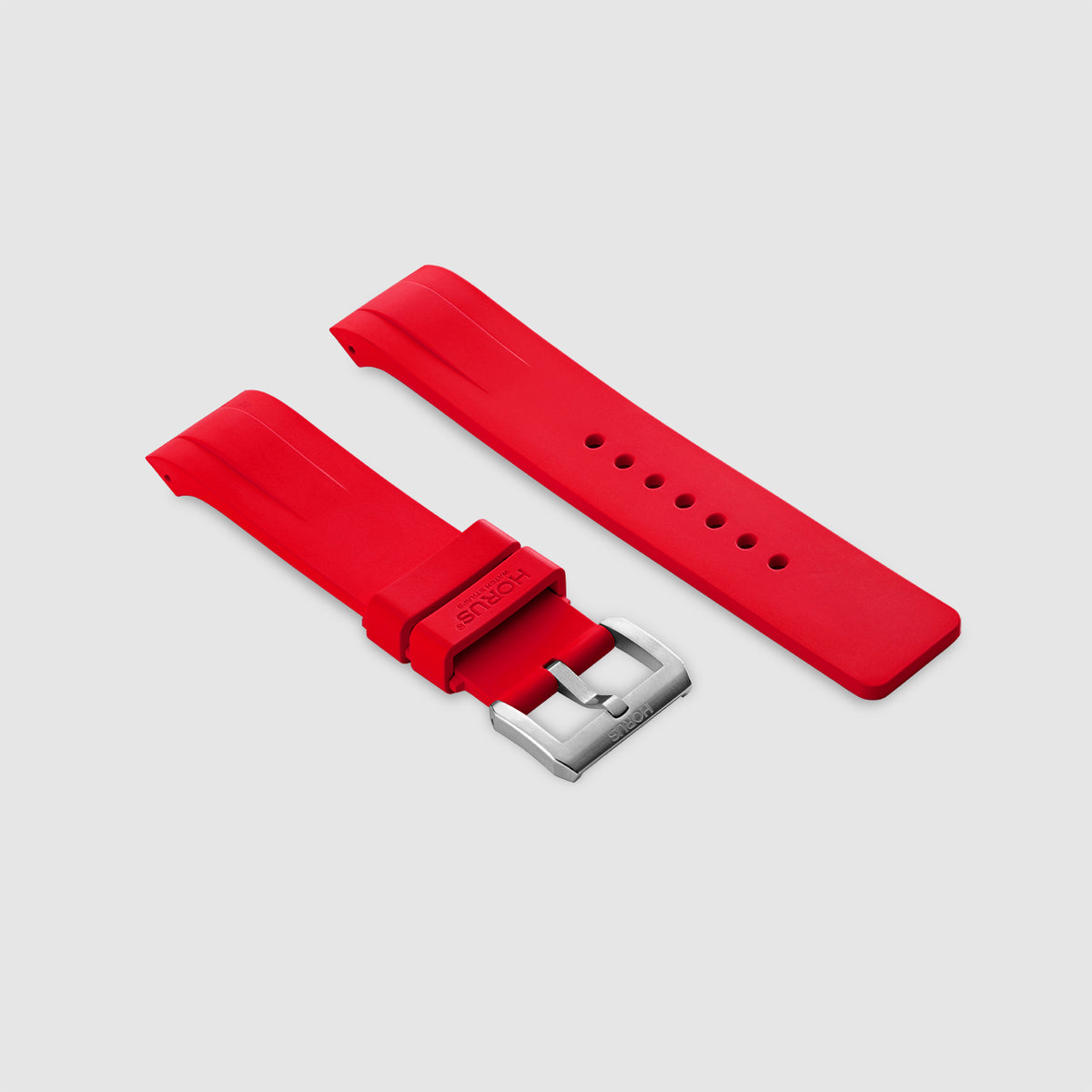 FKM Rubber Strap for Cartier Santos 100 XL - Racing Red