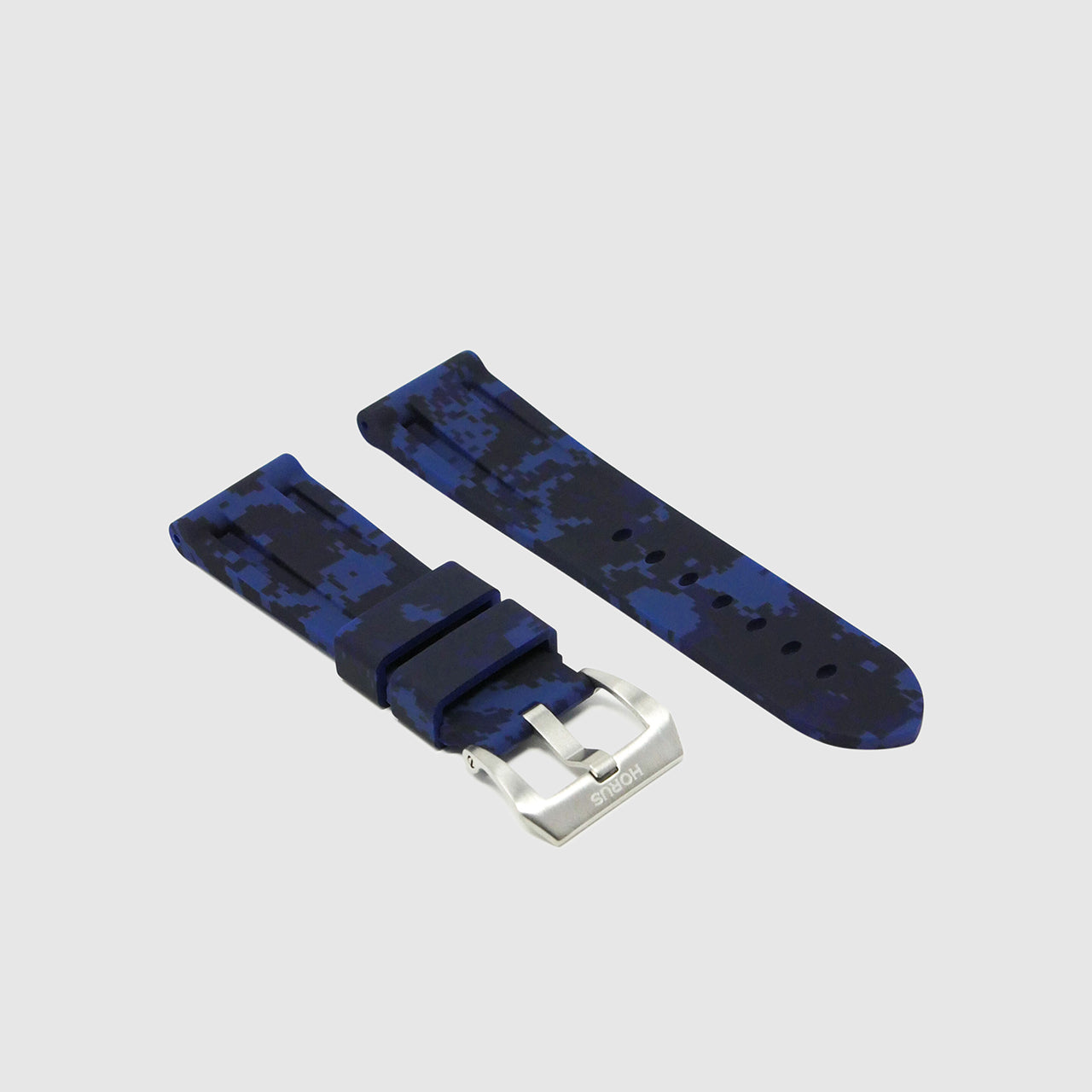 26mm Lug Width Rubber Strap - Ocean Digi Camo
