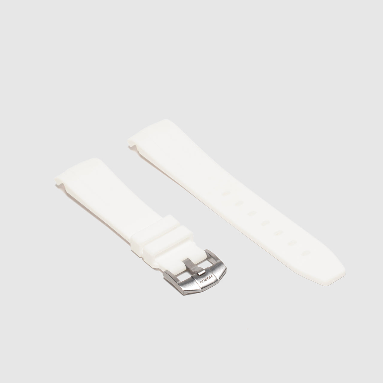 Rubber Strap for Omega Speedmaster - Arctic White