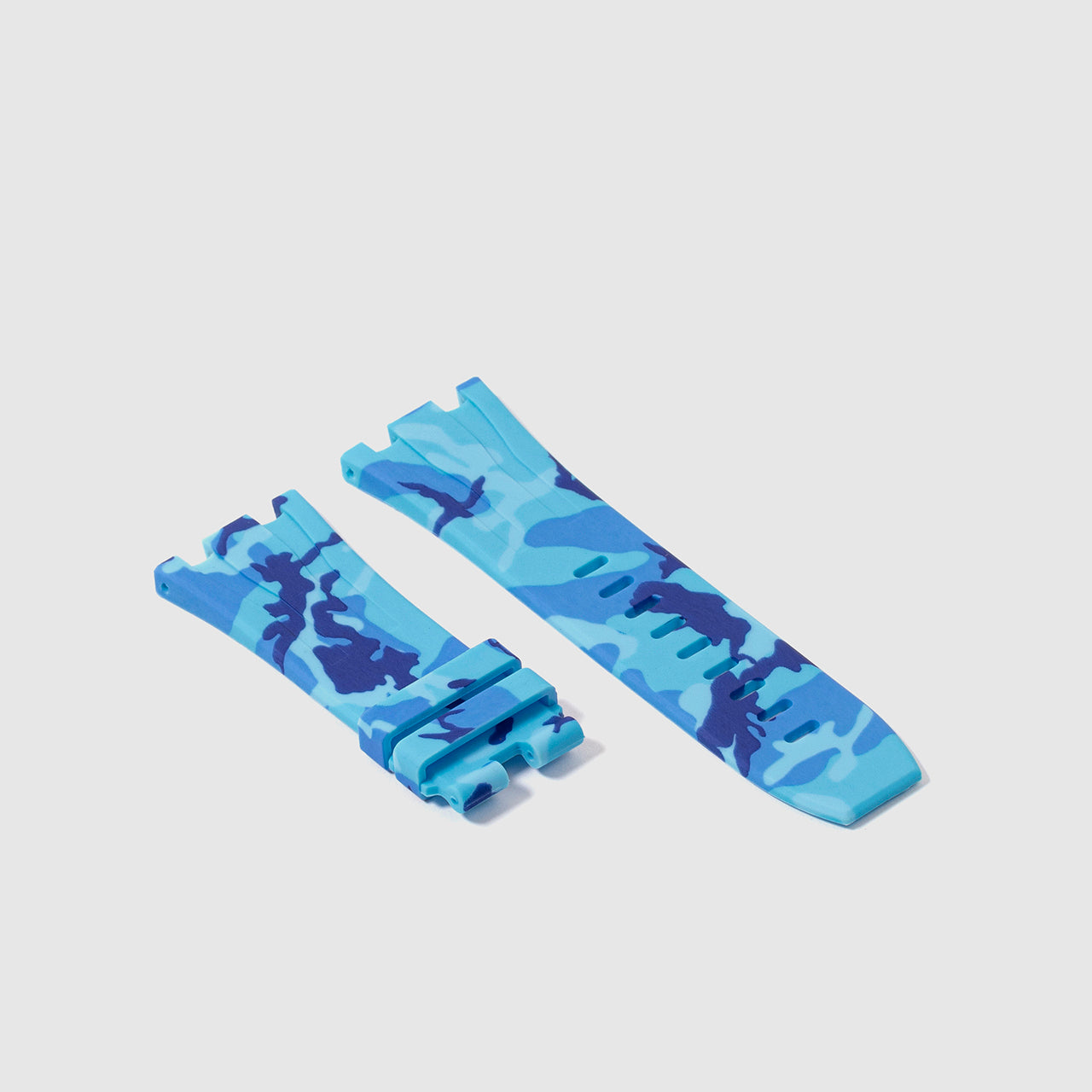 Audemars Piguet Royal Oak Offshore 44mm on Miami Blue Camo Rubber Horus Strap