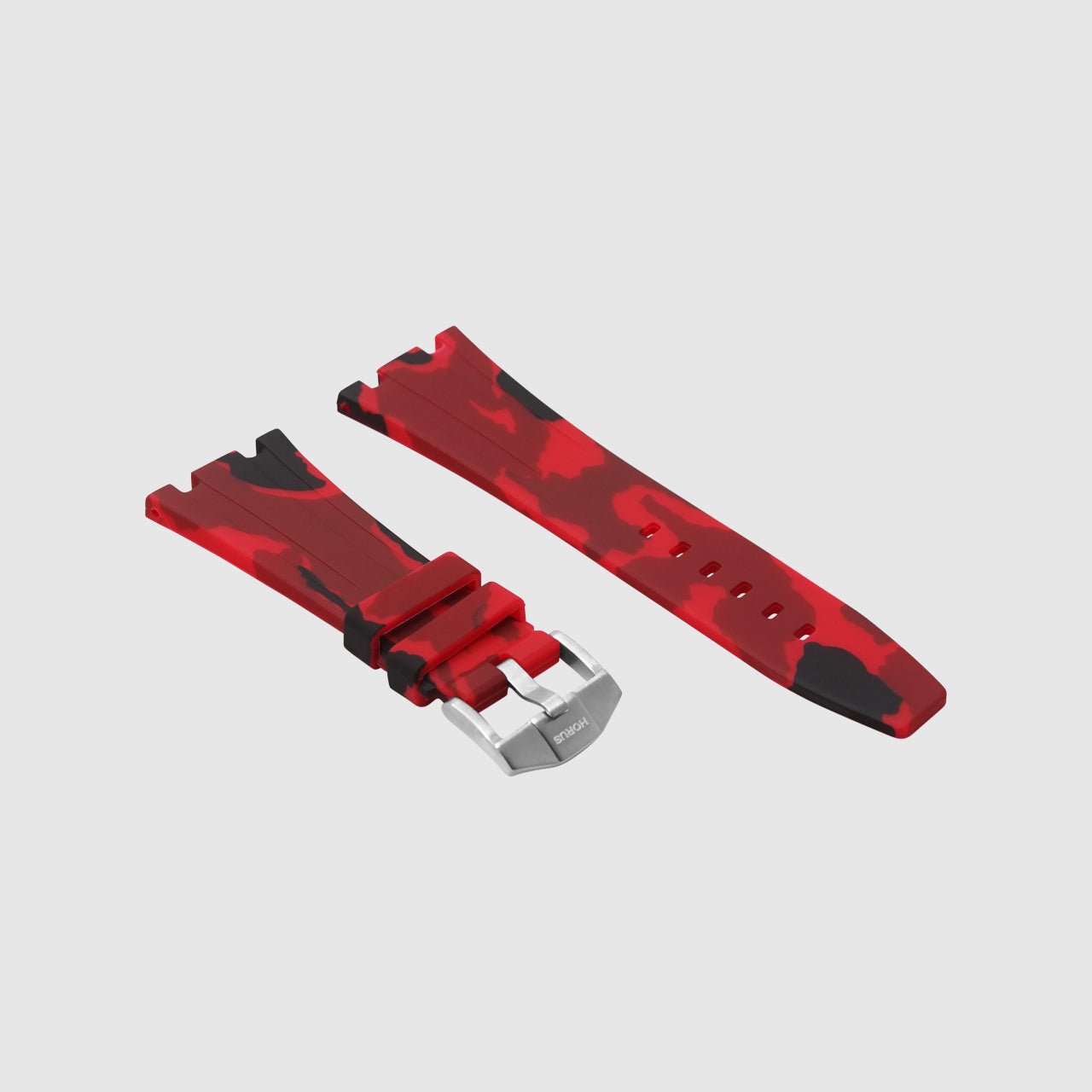 Audemars Piguet Royal Oak on Red Camo Rubber Horus Strap