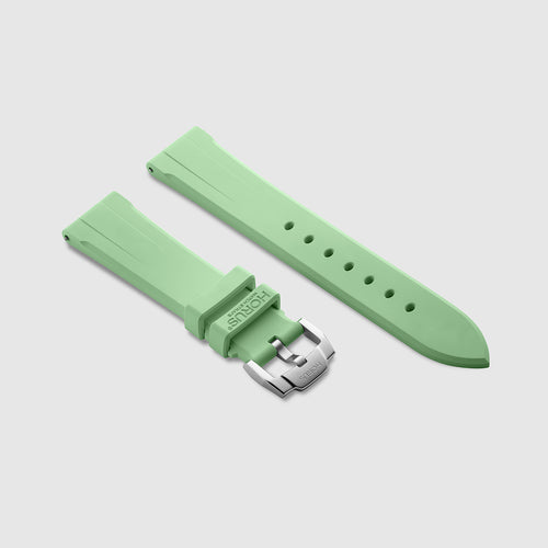 FKM Rubber Strap for Longines Spirit Collection - Sage Green