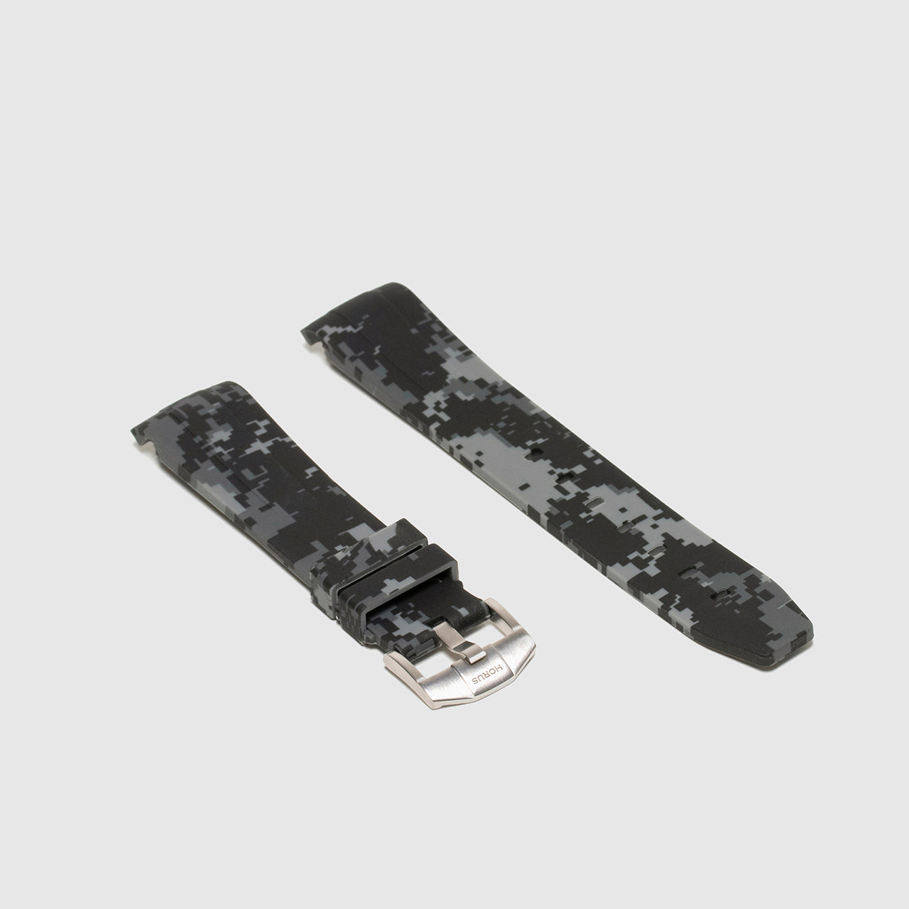 Rubber Strap for Swatch x Omega Moonswatch - Graphite Digi Camo