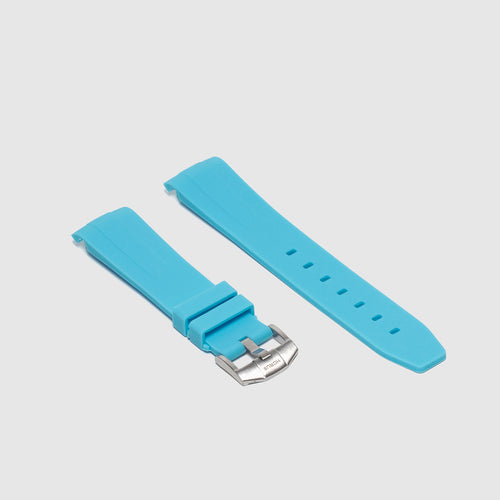 Rubber Strap for Swatch x Omega Moonswatch - Miami Blue