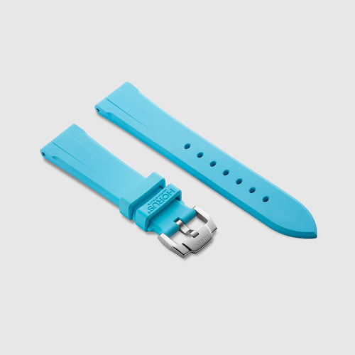 FKM Rubber Strap for Grand Seiko Heritage Collection - Miami Blue