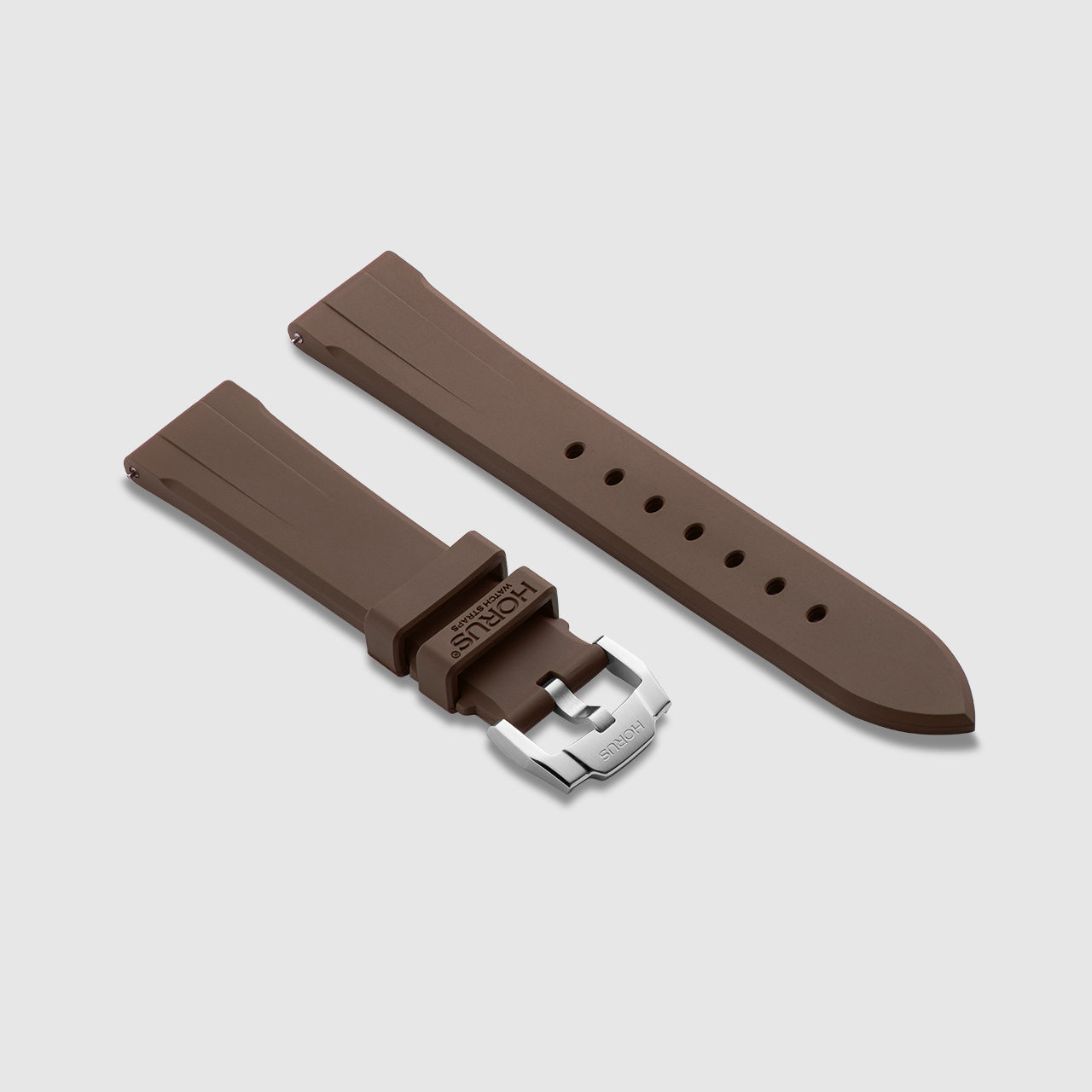 FKM Rubber Strap for Tag Heuer Aquaracer - Mocha