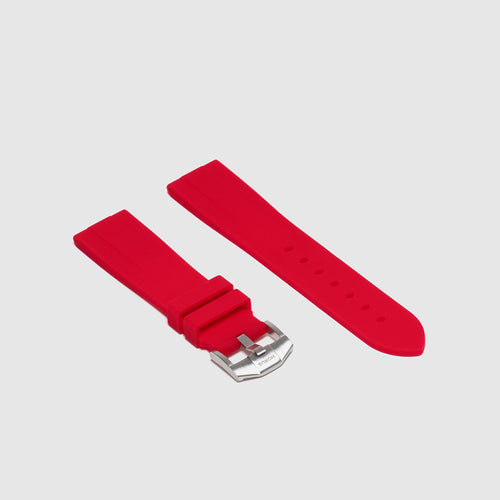 Rubber Strap for Tudor Black Bay - Heat Red