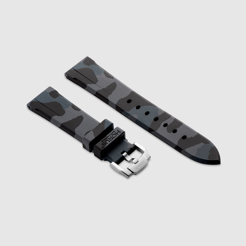 FKM Rubber Strap for Omega Speedmaster - Carbon Camo