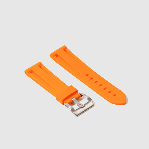 Rubber Strap for Blancpain x Swatch Fifty Fathoms - Tangerine Orange