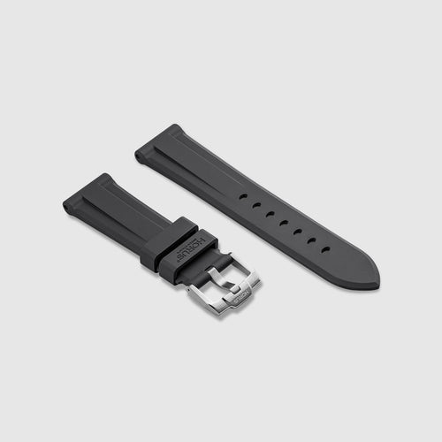 FKM Rubber Strap for IWC Portofino - Carbon Grey