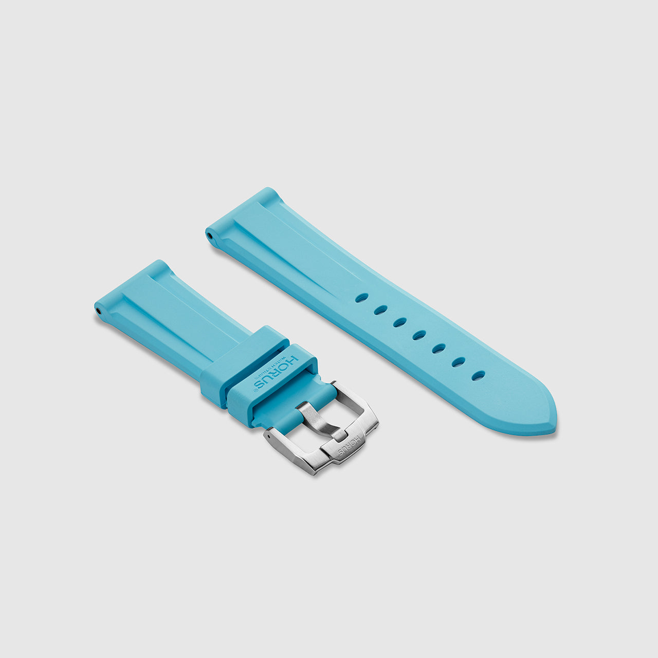 FKM Rubber Strap for Tag Heuer Monaco - Miami Blue