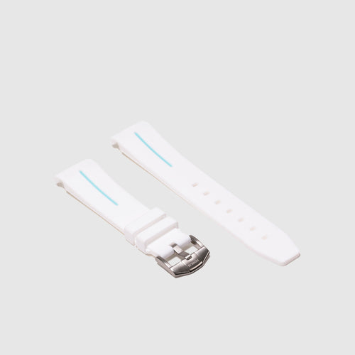 Rubber Strap for Swatch x Omega Moonswatch - Corsa White & Seafoam