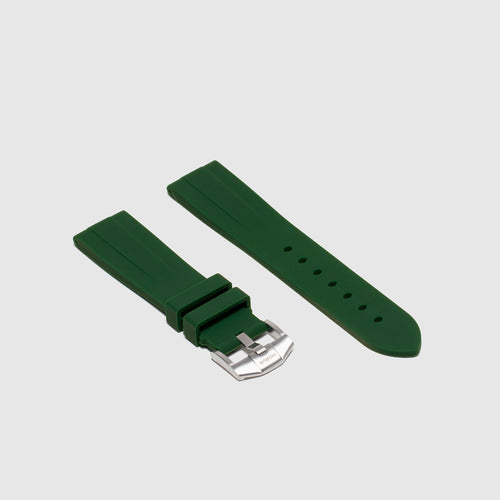 Rubber Strap for Cartier Tank - Forest Green