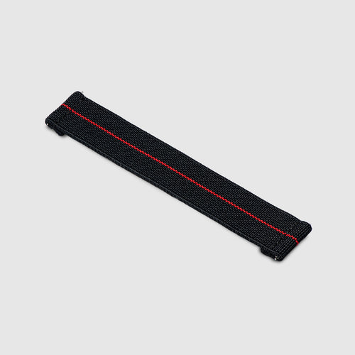 20mm Lug Width Elastic Strap - Corsa Black & Red