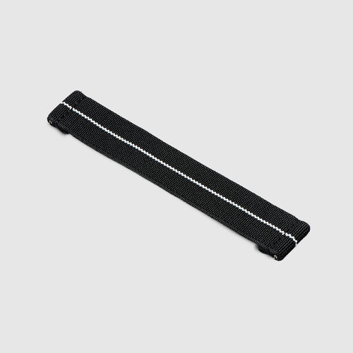 20mm Lug Width Elastic Strap - Corsa Black & White