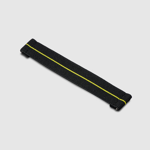 20mm Lug Width Elastic Strap - Corsa Black & Yellow