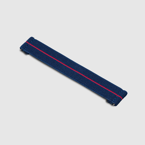 20mm Lug Width Elastic Strap - Corsa Blue & Red