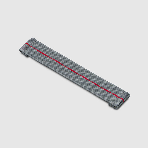 20mm Lug Width Elastic Strap - Corsa Graphite & Red