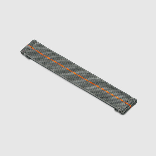 20mm Lug Width Elastic Strap - Corsa Grey & Orange