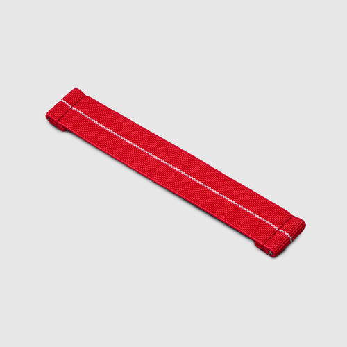 20mm Lug Width Elastic Strap - Corsa Heat Red & White