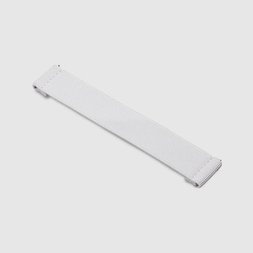 22mm Lug Width Elastic Strap - Arctic White