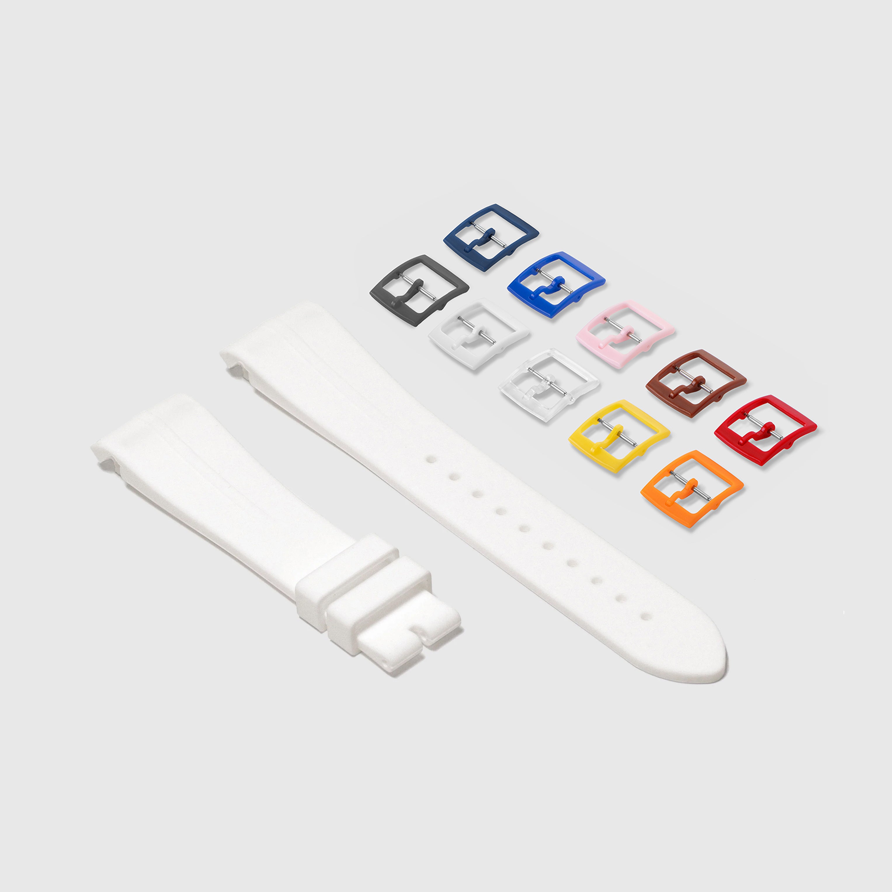 Rubber Strap for Swatch x Omega Moonswatch Mix & Match Buckle - Arctic White