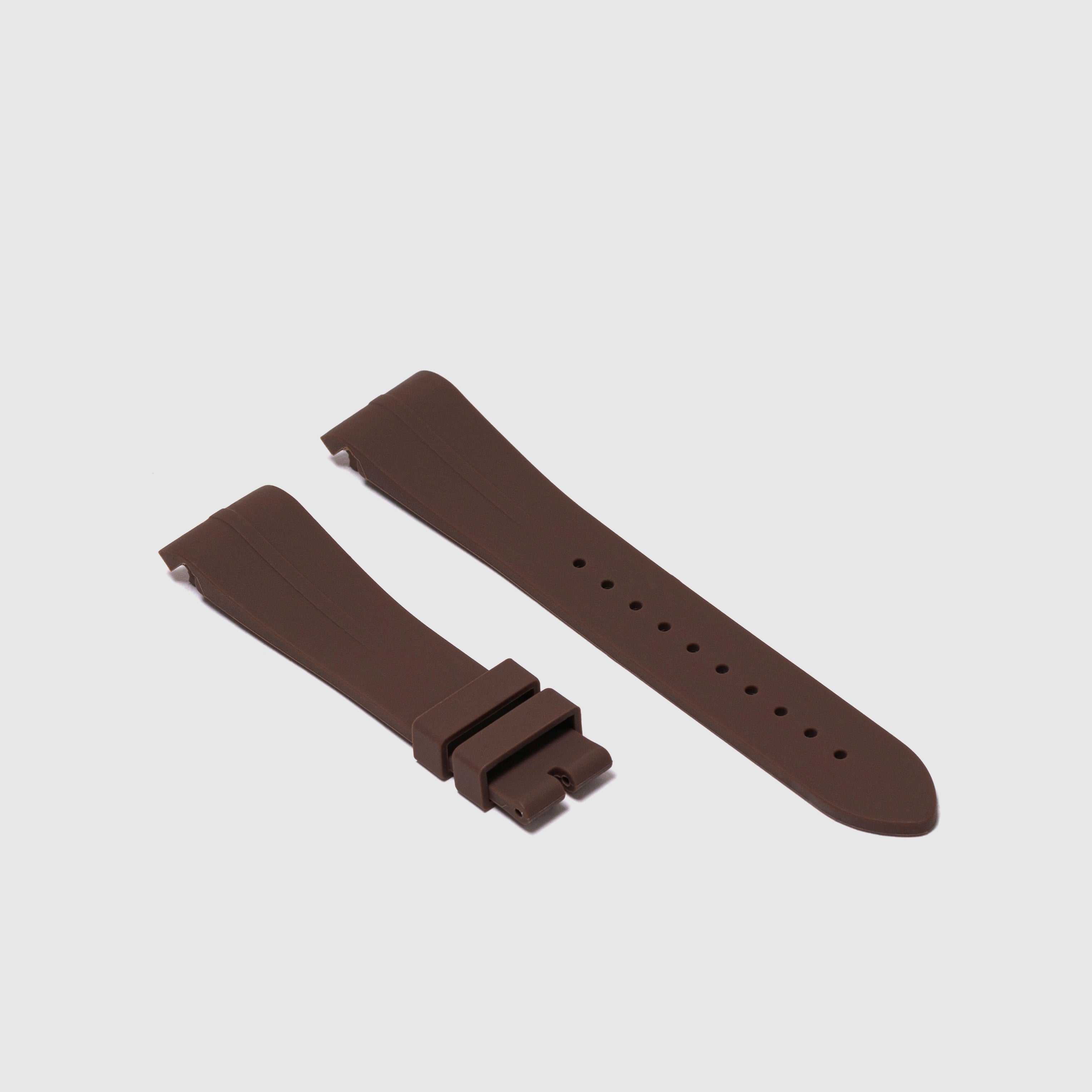 Rubber Strap for Swatch x Omega Moonswatch Mix & Match Buckle - Espresso Brown