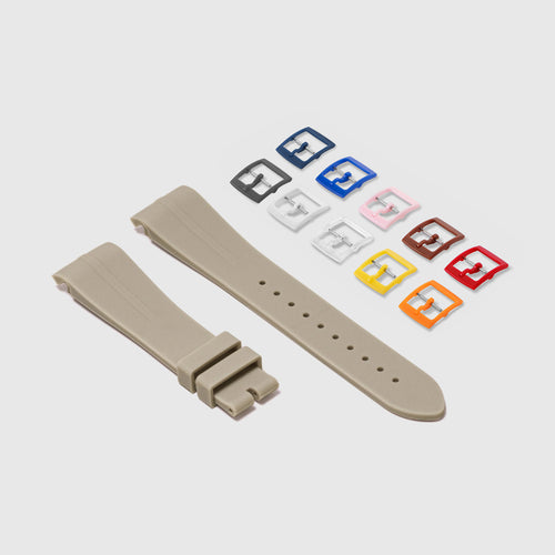 Rubber Strap for Swatch x Omega Moonswatch Mix & Match Buckle - Hurricane Grey