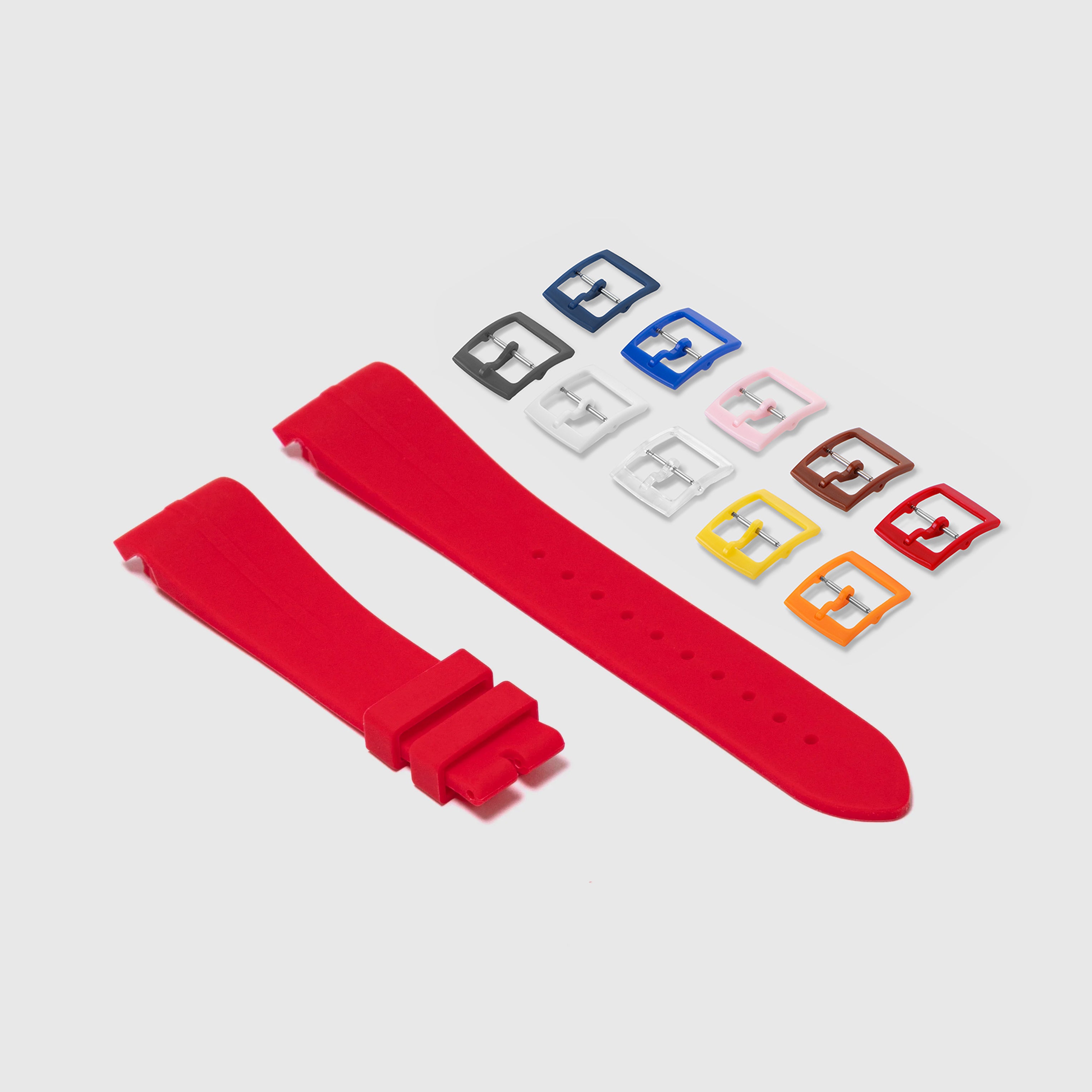 Rubber Strap for Swatch x Omega Moonswatch Mix & Match Buckle - Heat R ...