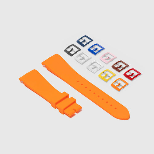 Rubber Strap for Swatch x Omega Moonswatch Mix & Match Buckle - Tangerine Orange