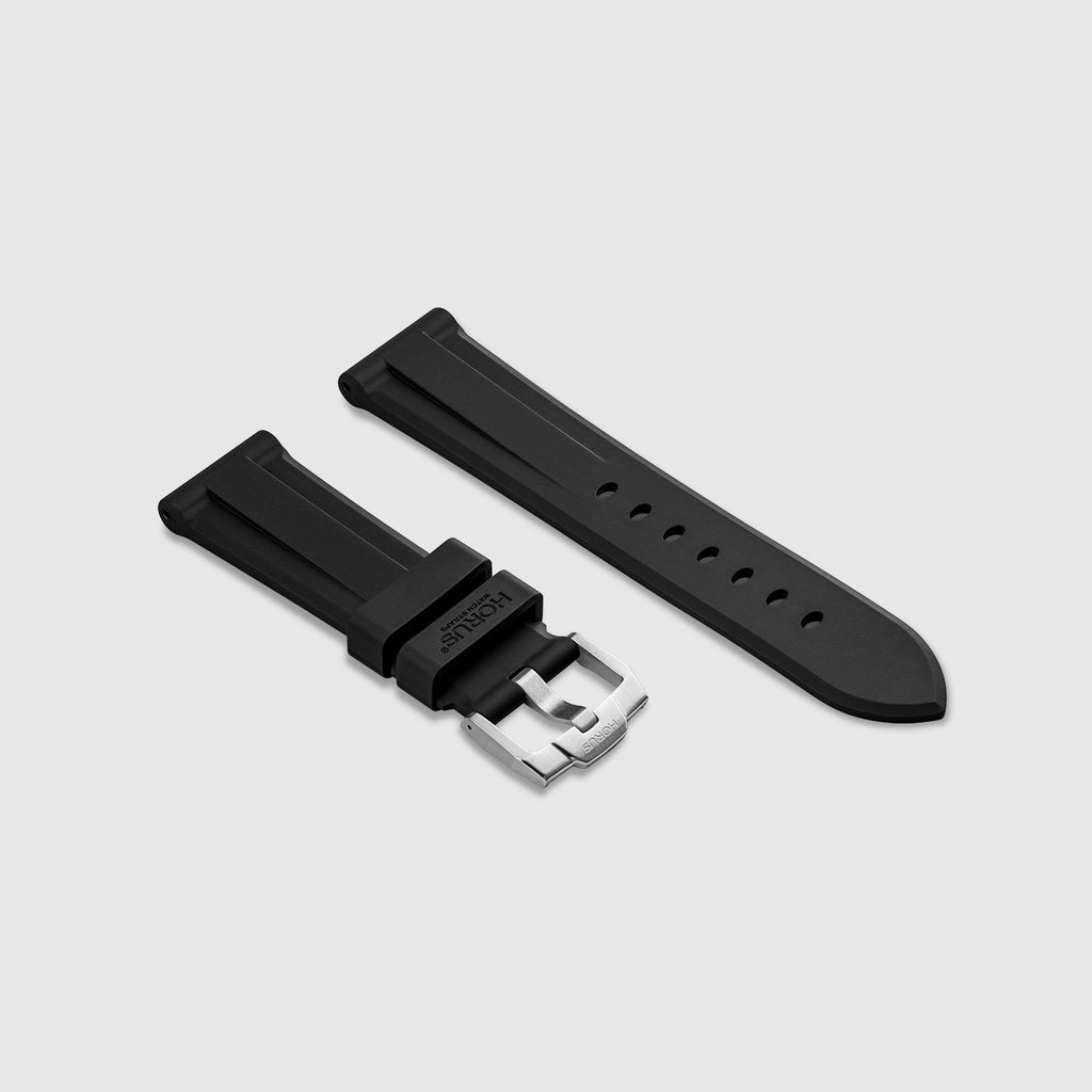 FKM Rubber Strap for Panerai Ferrari Series Space Black Horus Watch Straps