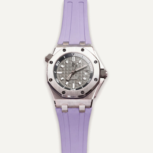 Rubber Strap for Audemars Piguet Diver - Lavender Purple