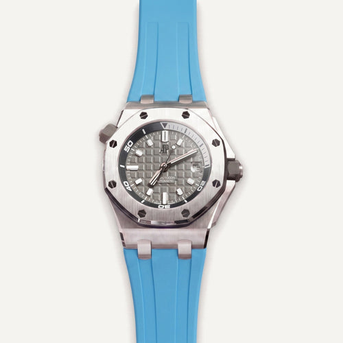 Rubber Strap for Audemars Piguet Diver - Miami Blue