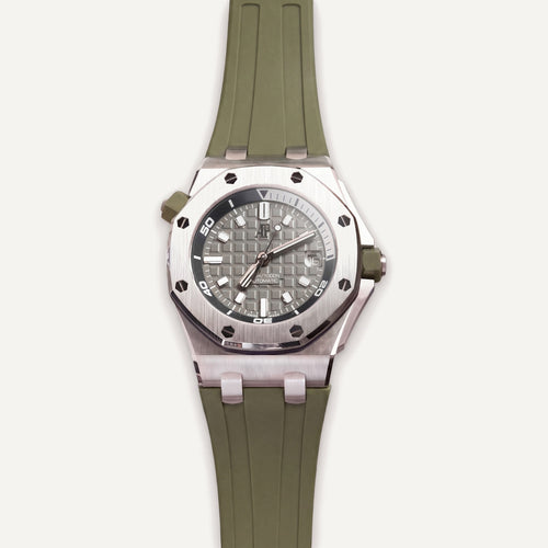 Rubber Strap for Audemars Piguet Diver - Olive Green