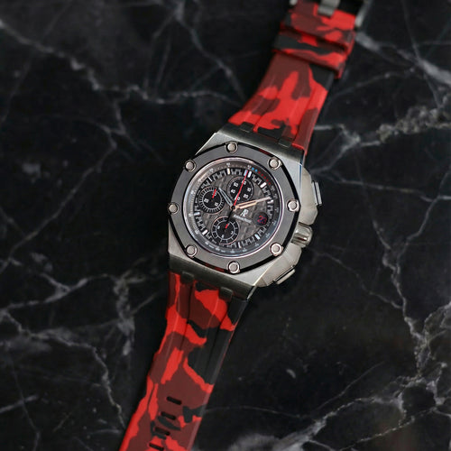 Rubber Strap for Audemars Piguet Royal Oak Offshore (44mm) - Red Camo
