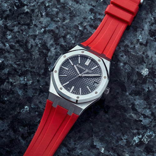 Rubber Strap for Audemars Piguet Royal Oak (41mm) - Heat Red