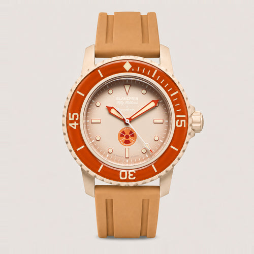 Rubber Strap for Blancpain x Swatch Fifty Fathoms - Desert Sand