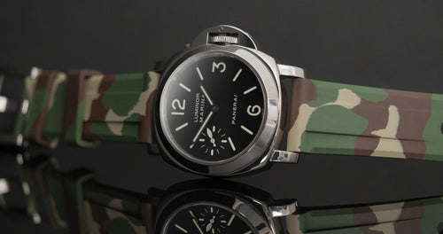 FKM Rubber Strap for Panerai Luminor - Jungle Camo