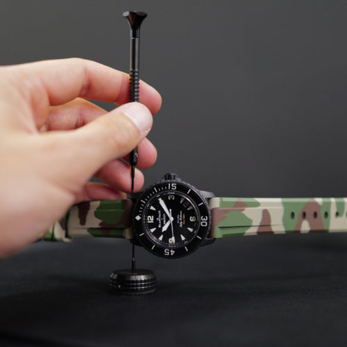 FKM Rubber Strap for Blancpain x Swatch Fifty Fathoms - Jungle Camo