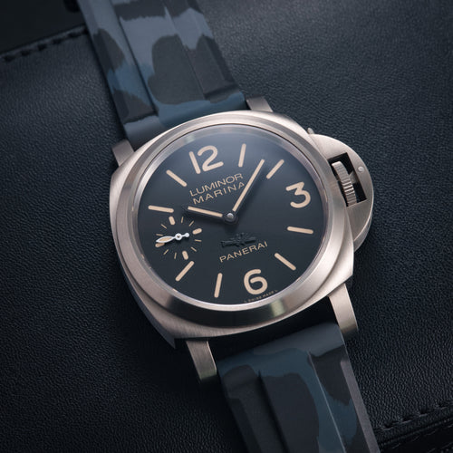 FKM Rubber Strap for Panerai Luminor - Carbon Camo