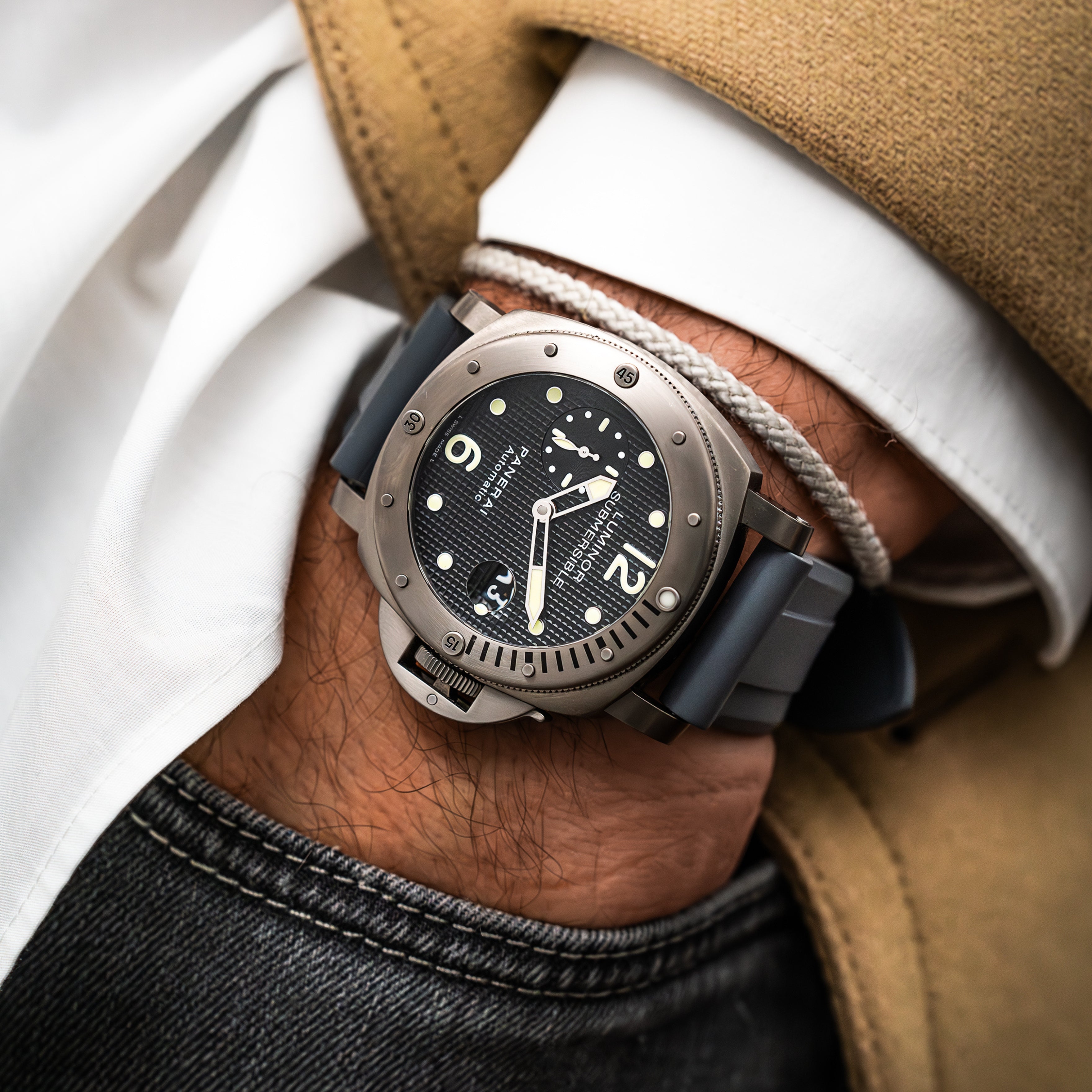 Panerai radiomir rubber strap hotsell