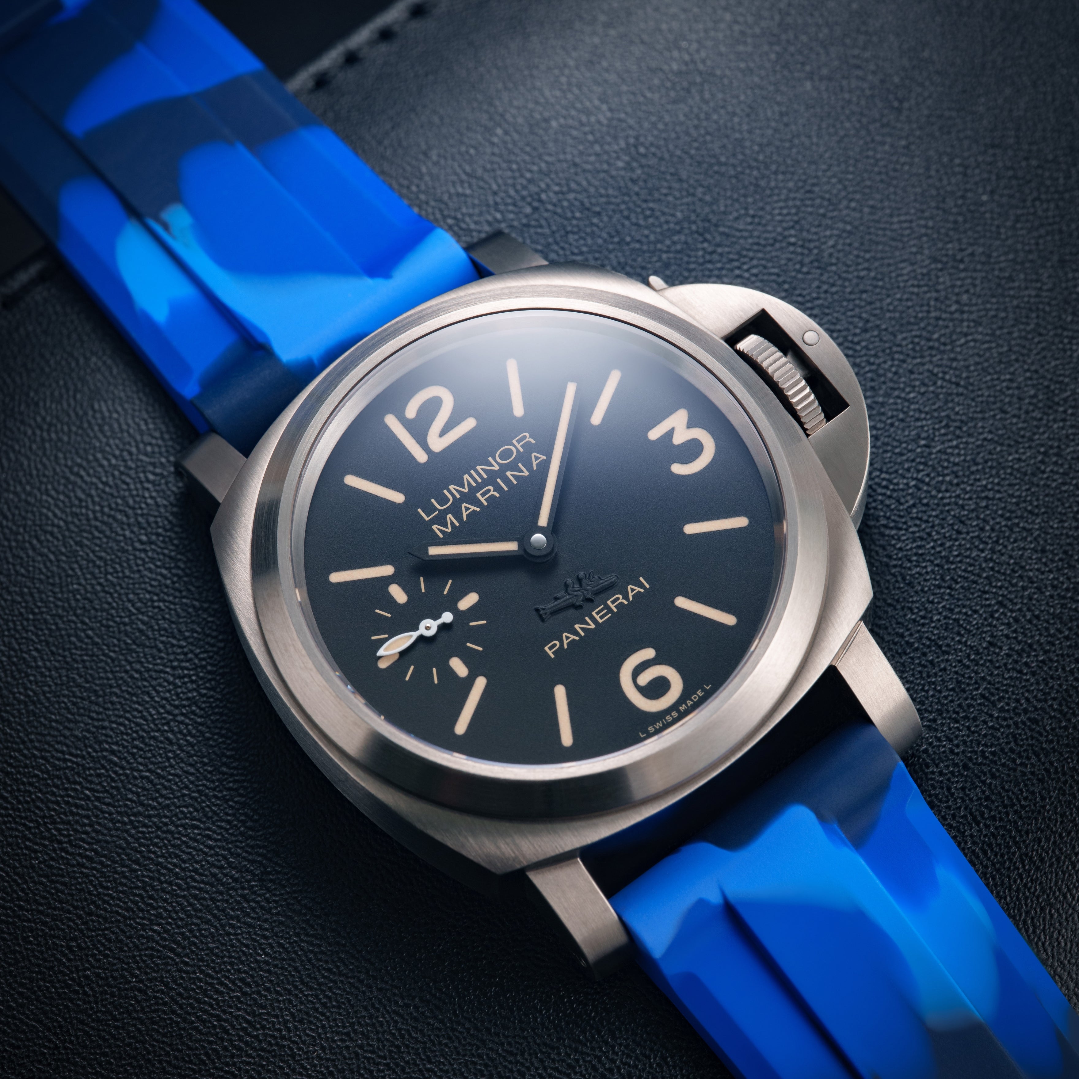 Panerai watch rubber strap sale