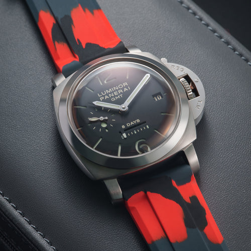 FKM Rubber Strap for Panerai Luminor - Volcanic Camo