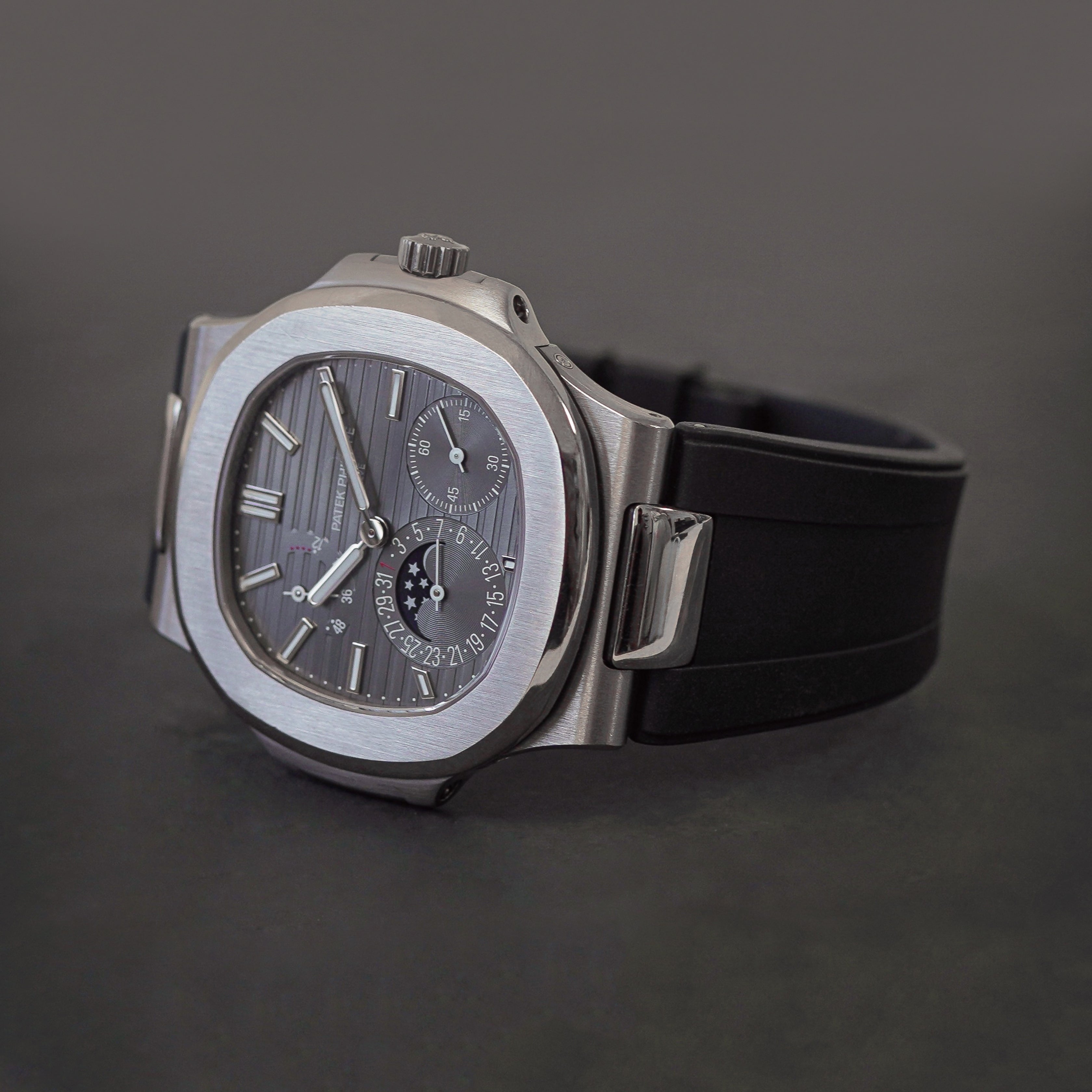 FKM Rubber Strap for Patek Philippe Nautilus Space Black